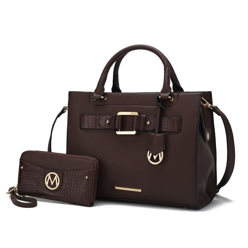 MKF Collection Virginia Vegan Leather Women Tote Bag with Wallet by Mia K - 7DAY'S