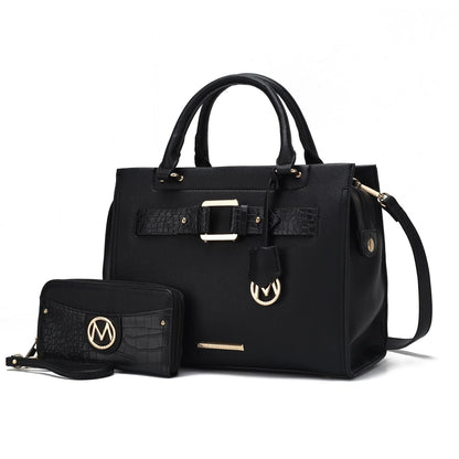 MKF Collection Virginia Vegan Leather Women Tote Bag with Wallet by Mia K - 7DAY'S