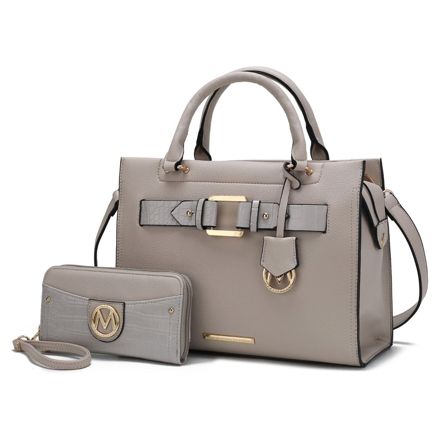MKF Collection Virginia Vegan Leather Women Tote Bag with Wallet by Mia K - 7DAY'S