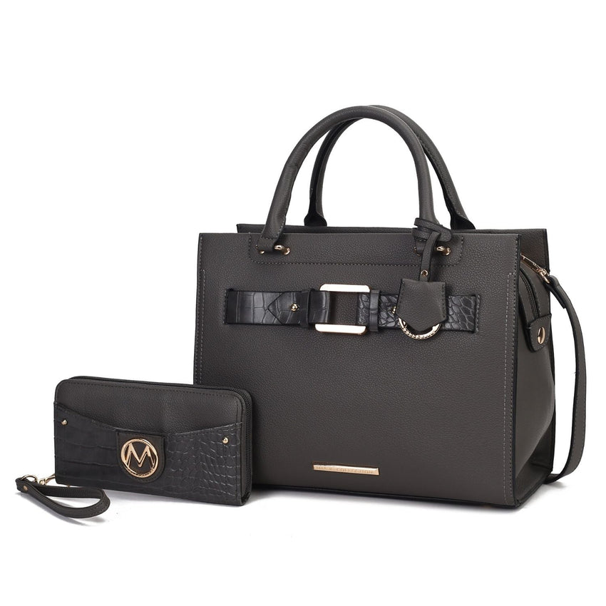MKF Collection Virginia Vegan Leather Women Tote Bag with Wallet by Mia K - 7DAY'S