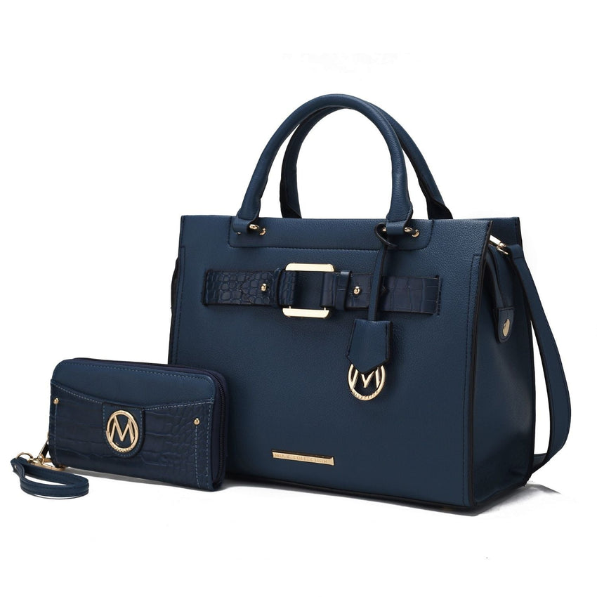 MKF Collection Virginia Vegan Leather Women Tote Bag with Wallet by Mia K - 7DAY'S
