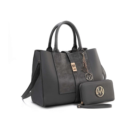 MKF Collection Yola Satchel Bag with Wallet Vegan Leather Women by Mia K - 7DAY'S
