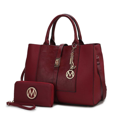 MKF Collection Yola Satchel Bag with Wallet Vegan Leather Women by Mia K - 7DAY'S