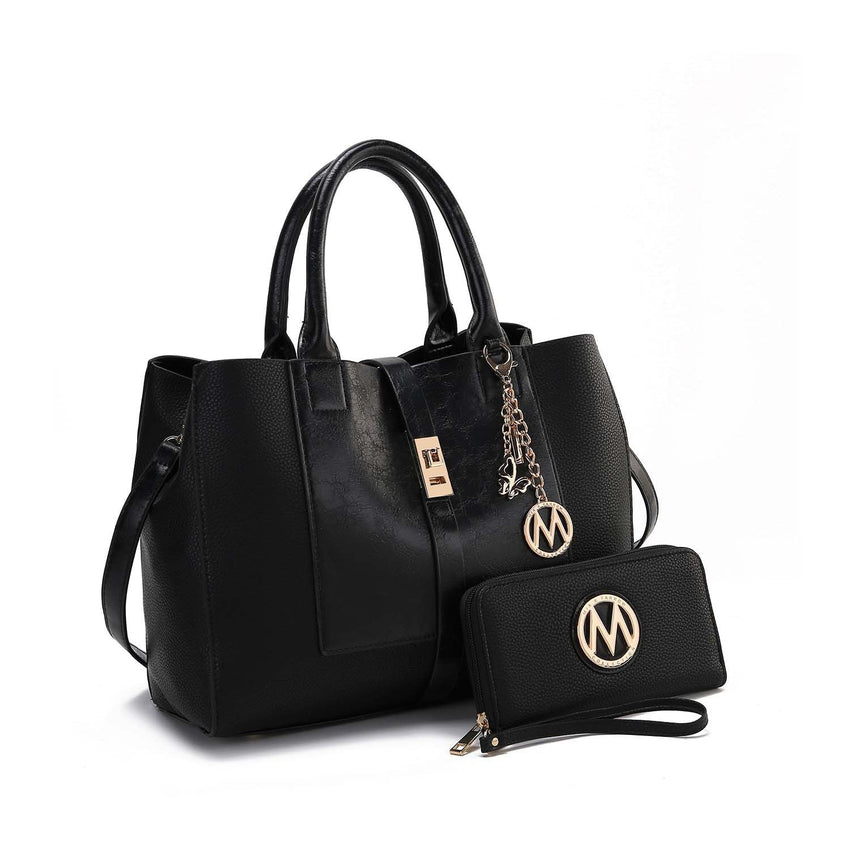 MKF Collection Yola Satchel Bag with Wallet Vegan Leather Women by Mia K - 7DAY'S