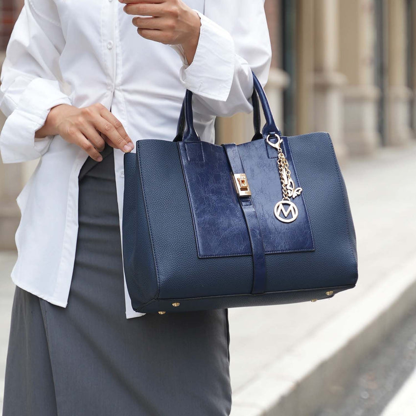 MKF Collection Yola Satchel Bag with Wallet Vegan Leather Women by Mia K - 7DAY'S