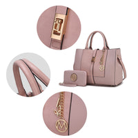 MKF Collection Yola Satchel Bag with Wallet Vegan Leather Women by Mia K - 7DAY'S