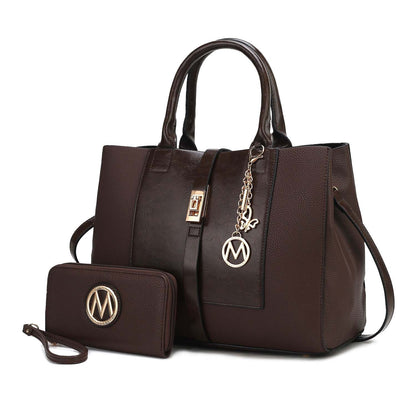 MKF Collection Yola Satchel Bag with Wallet Vegan Leather Women by Mia K - 7DAY'S