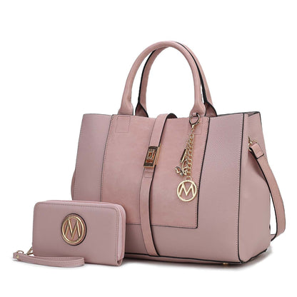 MKF Collection Yola Satchel Bag with Wallet Vegan Leather Women by Mia K - 7DAY'S