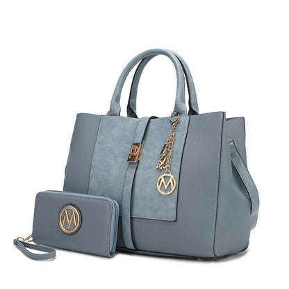 MKF Collection Yola Satchel Bag with Wallet Vegan Leather Women by Mia K - 7DAY'S