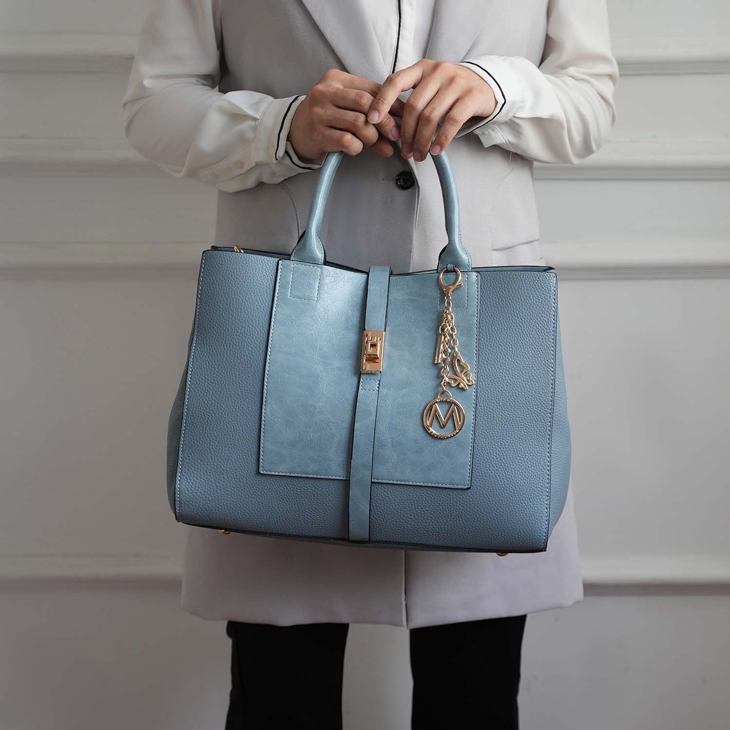 MKF Collection Yola Satchel Bag with Wallet Vegan Leather Women by Mia K - 7DAY'S