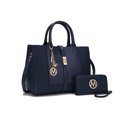MKF Collection Yola Satchel Bag with Wallet Vegan Leather Women by Mia K - 7DAY'S