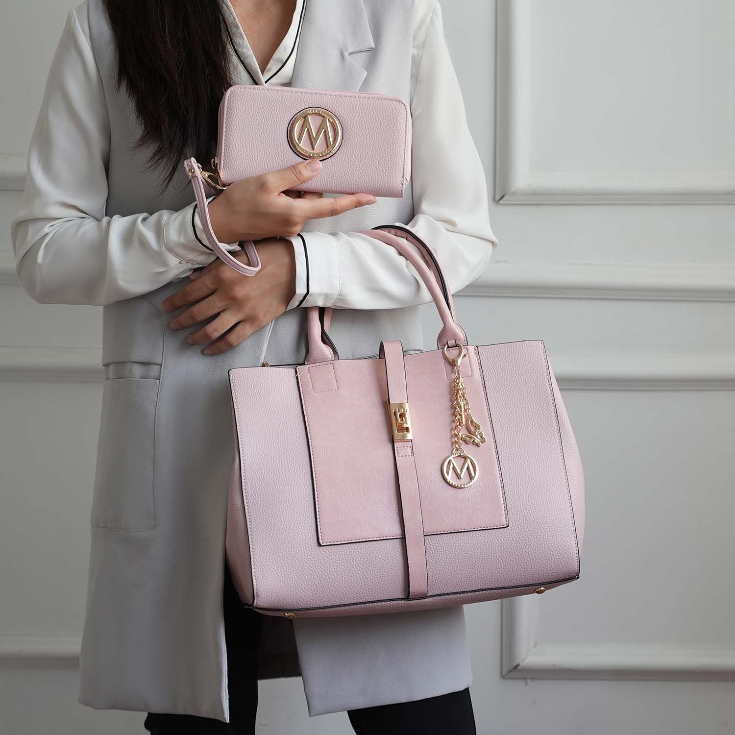 MKF Collection Yola Satchel Bag with Wallet Vegan Leather Women by Mia K - 7DAY'S