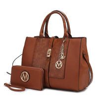 MKF Collection Yola Satchel Bag with Wallet Vegan Leather Women by Mia K - 7DAY'S