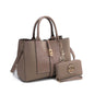 MKF Collection Yola Satchel Bag with Wallet Vegan Leather Women by Mia K - 7DAY'S