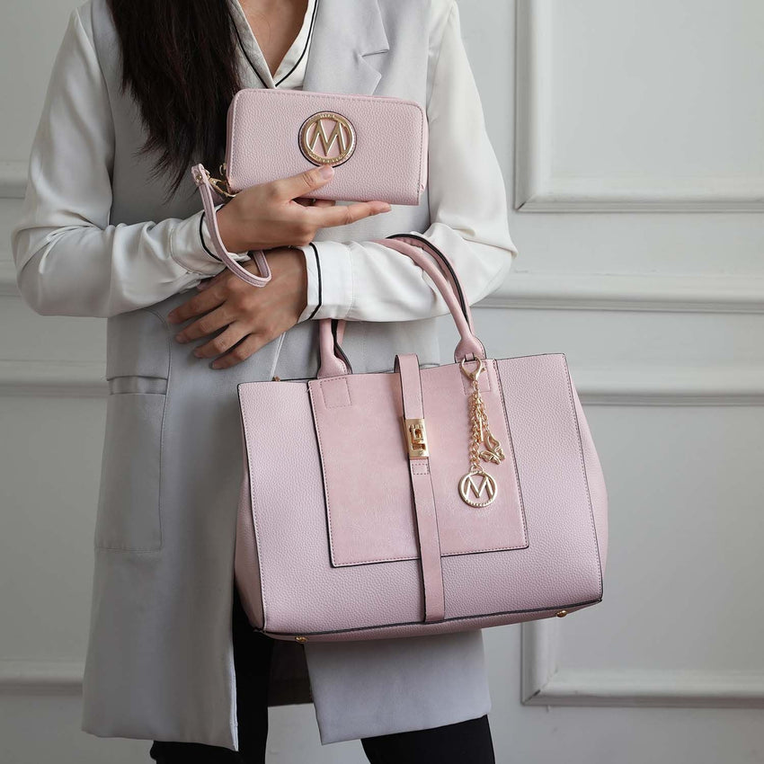 MKF Collection Yola Satchel Bag with Wallet Vegan Leather Women by Mia K - 7DAY'S