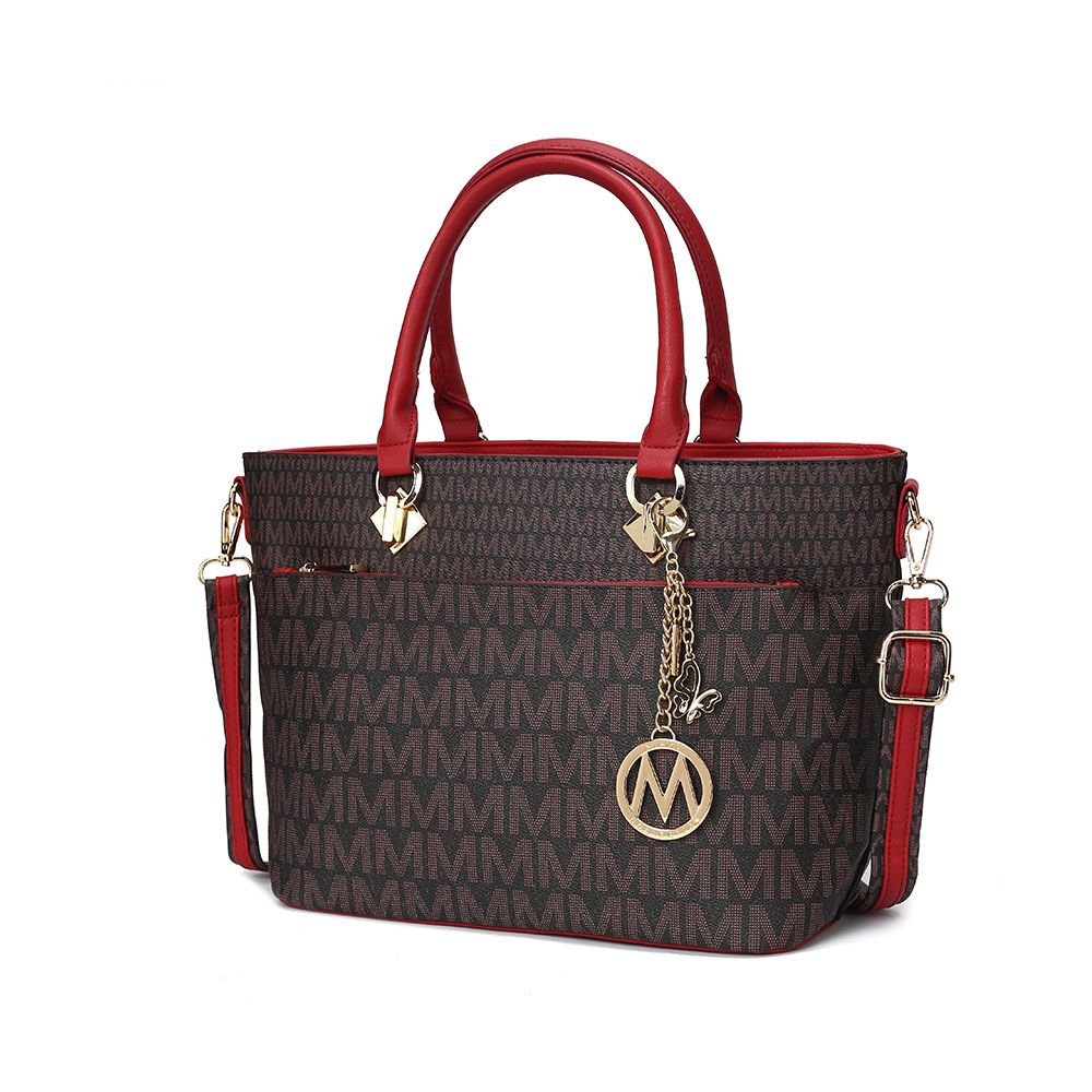 MKF Collection Yonah Tote Signature Printed Vegan Leather by Mia K - 7DAY'S