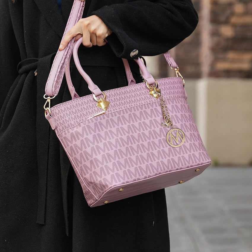 MKF Collection Yonah Tote Signature Printed Vegan Leather by Mia K - 7DAY'S