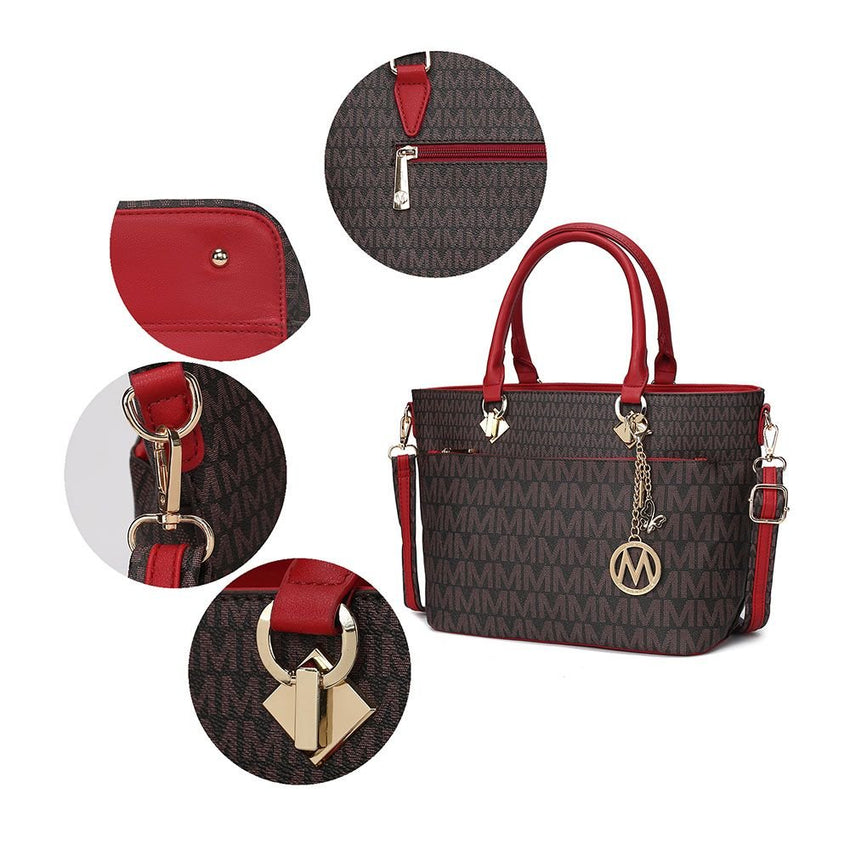 MKF Collection Yonah Tote Signature Printed Vegan Leather by Mia K - 7DAY'S