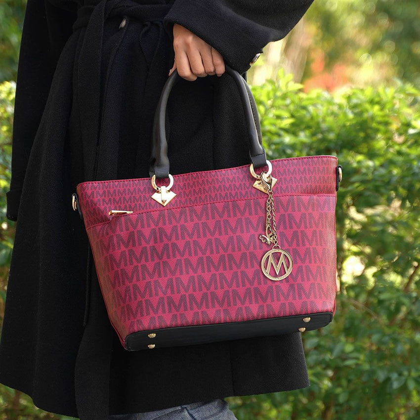 MKF Collection Yonah Tote Signature Printed Vegan Leather by Mia K - 7DAY'S