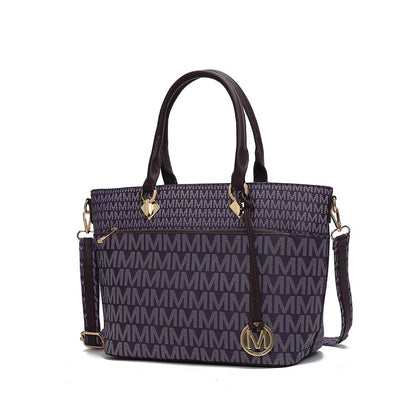 MKF Collection Yonah Tote Signature Printed Vegan Leather by Mia K - 7DAY'S