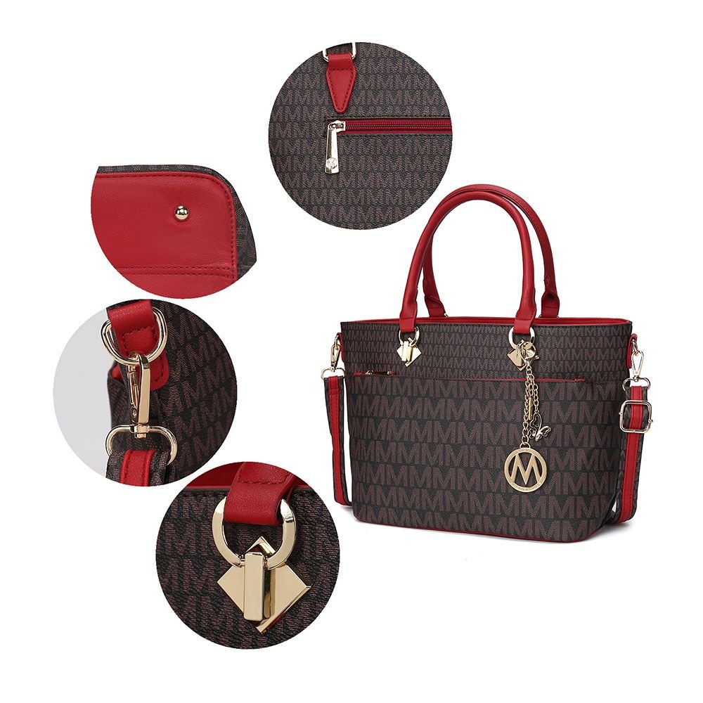 MKF Collection Yonah Tote Signature Printed Vegan Leather by Mia K - 7DAY'S