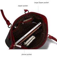 MKF Collection Yonah Tote Signature Printed Vegan Leather by Mia K - 7DAY'S