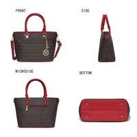 MKF Collection Yonah Tote Signature Printed Vegan Leather by Mia K - 7DAY'S