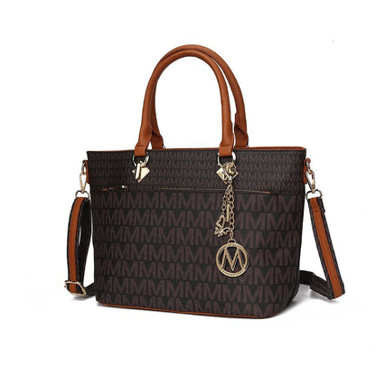 MKF Collection Yonah Tote Signature Printed Vegan Leather by Mia K - 7DAY'S