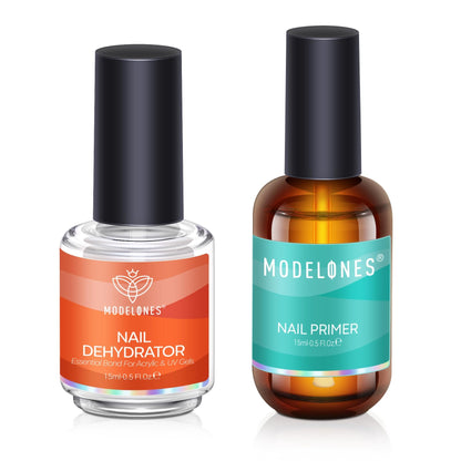 modelones Gel Top Coat, 15 ml 2025 Upgrade Super Shiny Base and Top Coat Set, Soak Off Nail Lamp Acid Free No Wipe Clear Base Top Gel Nail Polish - 7DAY'S