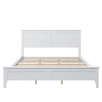 Modern White Solid Wood Queen Platform Bed (old sku:WF283525AAK) - 7DAY'S