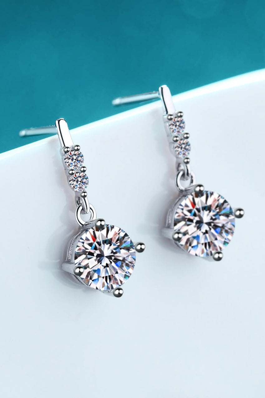 Moissanite Drop Earrings - 7DAY'S