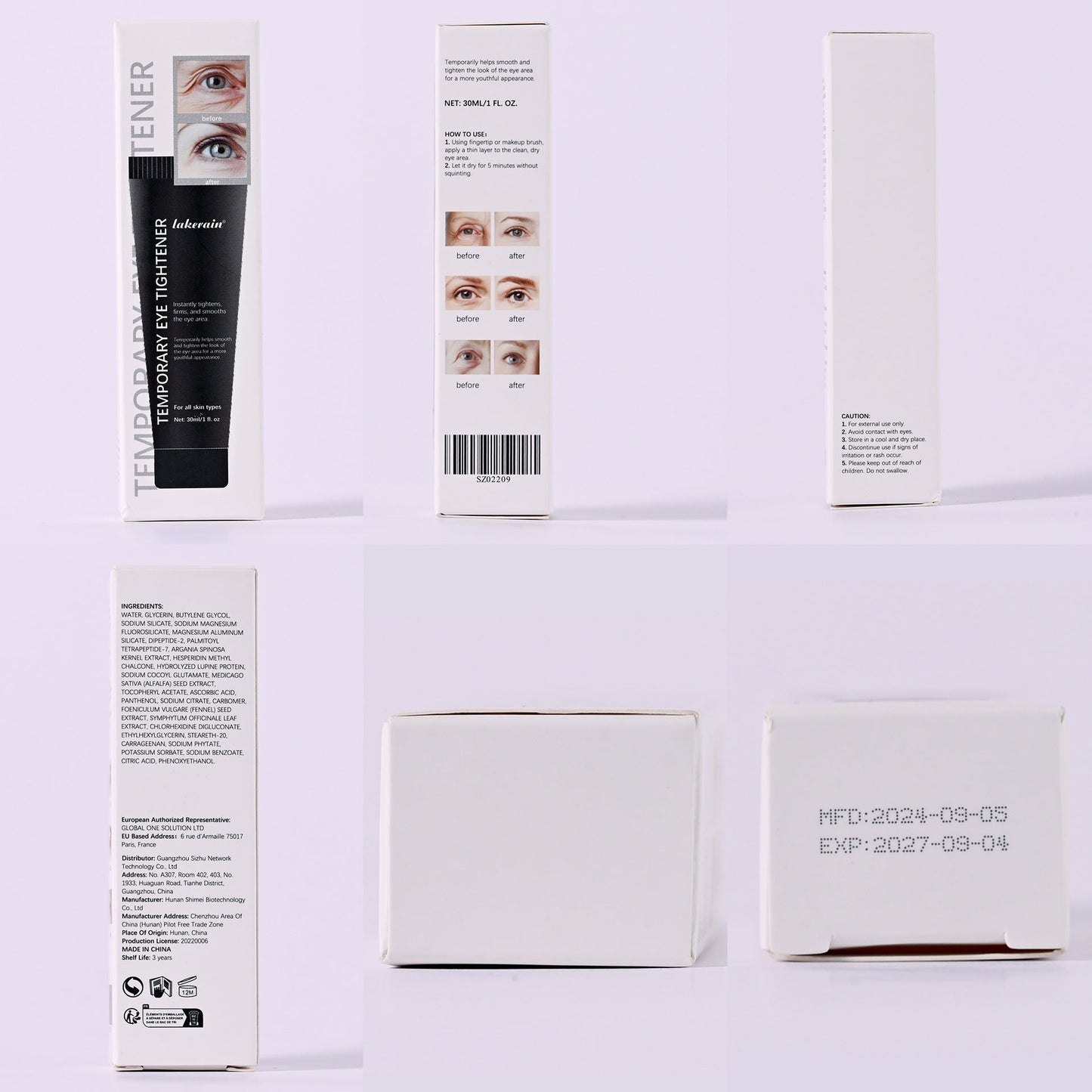 Moisturizing Instant Eye Tight Eye Cream - 7DAY'S
