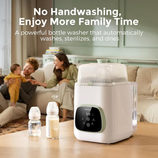 Momcozy KleanPal Pro Baby Bottle Washer, Sterilizer & Dryer - All - in - One Cleaning Machine for Bottles, Pump Parts & Baby Essentials - Time - Saving & Effortless Care - 7DAY'S