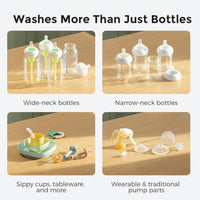 Momcozy KleanPal Pro Baby Bottle Washer, Sterilizer & Dryer - All - in - One Cleaning Machine for Bottles, Pump Parts & Baby Essentials - Time - Saving & Effortless Care - 7DAY'S