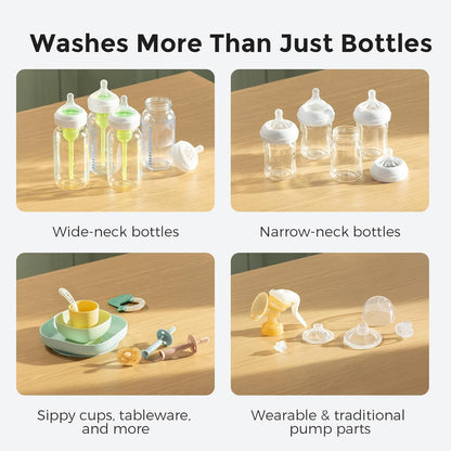 Momcozy KleanPal Pro Baby Bottle Washer, Sterilizer & Dryer - All - in - One Cleaning Machine for Bottles, Pump Parts & Baby Essentials - Time - Saving & Effortless Care - 7DAY'S