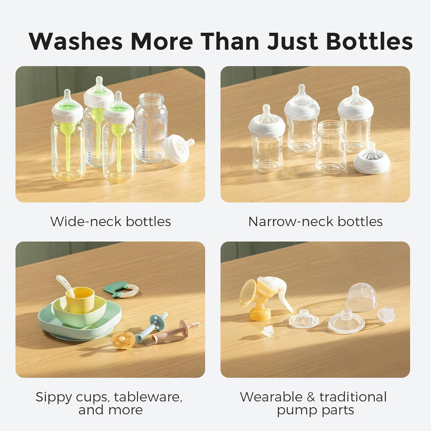 Momcozy KleanPal Pro Baby Bottle Washer, Sterilizer & Dryer - All - in - One Cleaning Machine for Bottles, Pump Parts & Baby Essentials - Time - Saving & Effortless Care - 7DAY'S