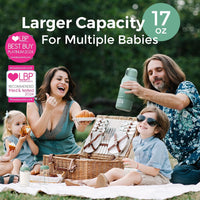 Momcozy Portable Milk Warmer for Travel – Dual Heating Modes for Breast Milk & Water, Portable Bottle Warmer with Fast Heating & Long Battery Life, 17 Ounces Large Capacity to Meet Your All - Day Needs - 7DAY'S