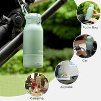 Momcozy Portable Milk Warmer for Travel – Dual Heating Modes for Breast Milk & Water, Portable Bottle Warmer with Fast Heating & Long Battery Life, 17 Ounces Large Capacity to Meet Your All - Day Needs - 7DAY'S
