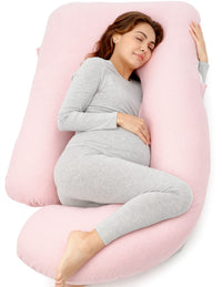 Momcozy Pregnancy Pillows for Sleeping, U Shaped Full Body Maternity Pillow with Removable Cover - Support for Back, Legs, Belly, HIPS for Pregnant Women, 57 Inch Pregnancy Pillow for Women, Grey - 7DAY'S