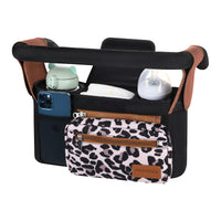 Momcozy Universal Stroller Organizer with Insulated Cup Holder Detachable Phone Bag & Shoulder Strap, Fits for Stroller like Uppababy, Baby Jogger, Britax, BOB, Umbrella and Pet Stroller - 7DAY'S