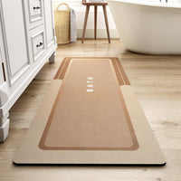 MontVoo - Bath Mat - Bathroom Mat Rug Non Slip Super Absorbent Stain Resistant Quick Dry Thin Bathroom Rug - Bath Mats for Bathroom Floor Bathtub Vanity - Bathmat Bath Rug Easy Care - 17"x27" Grey - 7DAY'S