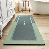 MontVoo - Bath Mat - Bathroom Mat Rug Non Slip Super Absorbent Stain Resistant Quick Dry Thin Bathroom Rug - Bath Mats for Bathroom Floor Bathtub Vanity - Bathmat Bath Rug Easy Care - 17"x27" Grey - 7DAY'S