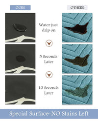 MontVoo - Bath Mat - Bathroom Mat Rug Non Slip Super Absorbent Stain Resistant Quick Dry Thin Bathroom Rug - Bath Mats for Bathroom Floor Bathtub Vanity - Bathmat Bath Rug Easy Care - 17"x27" Grey - 7DAY'S