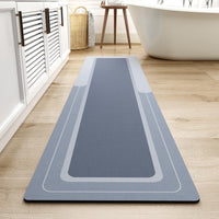 MontVoo - Bath Mat - Bathroom Mat Rug Non Slip Super Absorbent Stain Resistant Quick Dry Thin Bathroom Rug - Bath Mats for Bathroom Floor Bathtub Vanity - Bathmat Bath Rug Easy Care - 17"x27" Grey - 7DAY'S