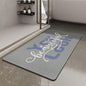 MontVoo - Bath Mat - Bathroom Mat Rug Non Slip Super Absorbent Stain Resistant Quick Dry Thin Bathroom Rug - Bath Mats for Bathroom Floor Bathtub Vanity - Bathmat Bath Rug Easy Care - 17"x27" Grey - 7DAY'S