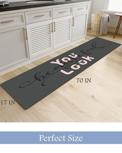 MontVoo - Bath Mat - Bathroom Mat Rug Non Slip Super Absorbent Stain Resistant Quick Dry Thin Bathroom Rug - Bath Mats for Bathroom Floor Bathtub Vanity - Bathmat Bath Rug Easy Care - 17"x27" Grey - 7DAY'S
