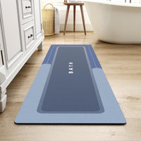 MontVoo - Bath Mat - Bathroom Mat Rug Non Slip Super Absorbent Stain Resistant Quick Dry Thin Bathroom Rug - Bath Mats for Bathroom Floor Bathtub Vanity - Bathmat Bath Rug Easy Care - 17"x27" Grey - 7DAY'S