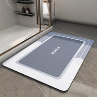 MontVoo - Bath Mat - Bathroom Mat Rug Non Slip Super Absorbent Stain Resistant Quick Dry Thin Bathroom Rug - Bath Mats for Bathroom Floor Bathtub Vanity - Bathmat Bath Rug Easy Care - 17"x27" Grey - 7DAY'S