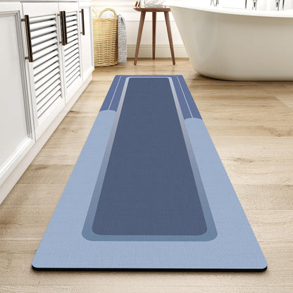 MontVoo - Bath Mat - Bathroom Mat Rug Non Slip Super Absorbent Stain Resistant Quick Dry Thin Bathroom Rug - Bath Mats for Bathroom Floor Bathtub Vanity - Bathmat Bath Rug Easy Care - 17"x27" Grey - 7DAY'S
