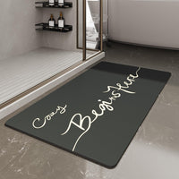 MontVoo - Bath Mat - Bathroom Mat Rug Non Slip Super Absorbent Stain Resistant Quick Dry Thin Bathroom Rug - Bath Mats for Bathroom Floor Bathtub Vanity - Bathmat Bath Rug Easy Care - 17"x27" Grey - 7DAY'S